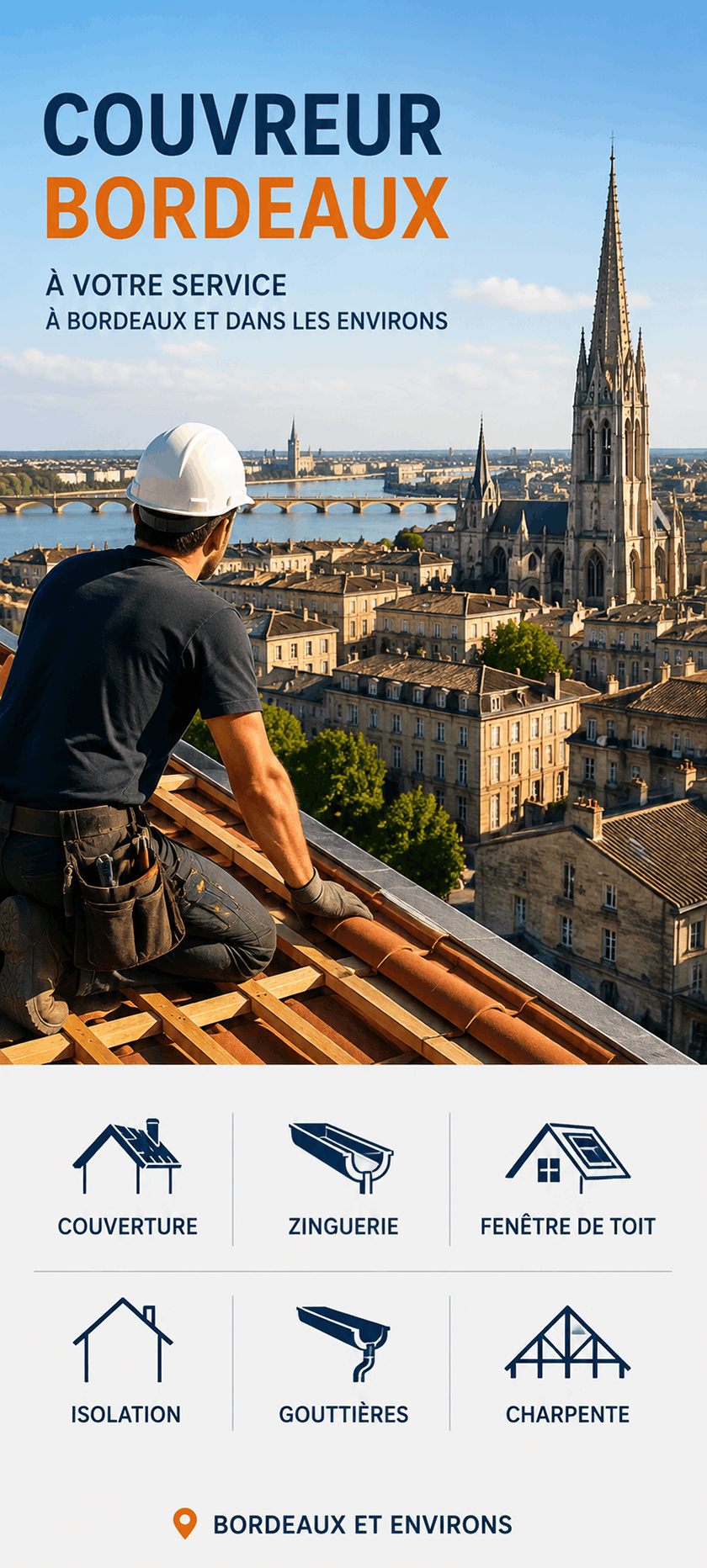 Couvreur à Bordeaux pour demande de devis
